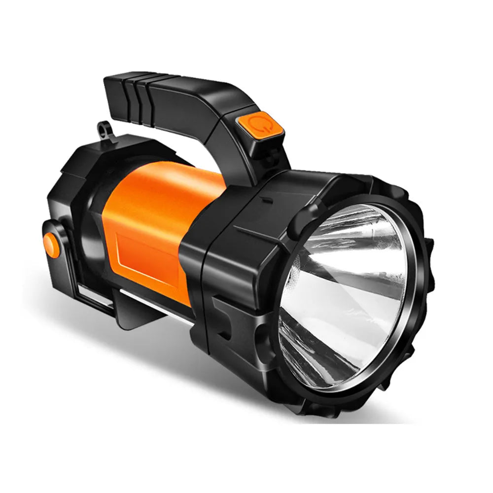H771 portable LED camping and work light with removable battery and shoulder strap.