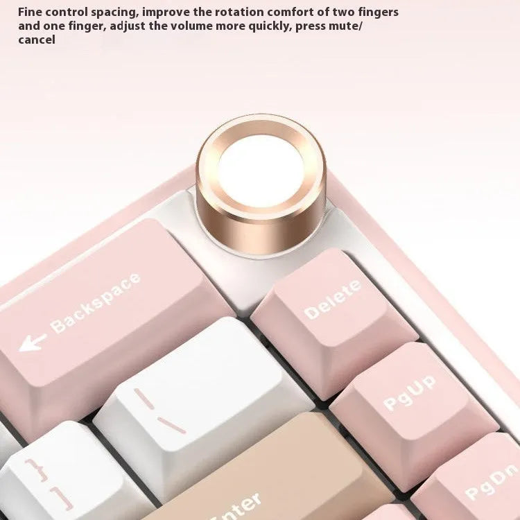 Wireless mechanical keyboard with RGB backlighting in multiple colour options showing Bluetooth connectivity