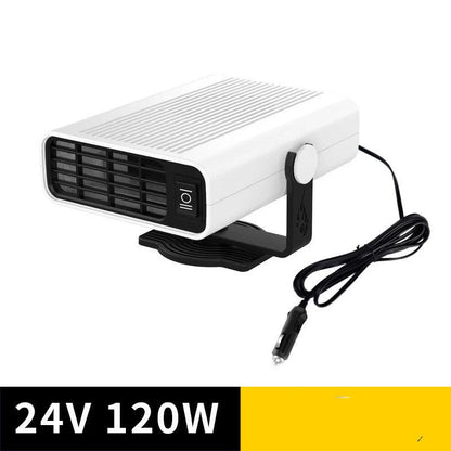 Universal Car Defrost Heater with 360-degree rotation for 12V/24V vehicles