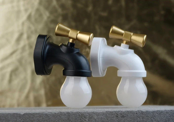 Faucet Night Lamp with LED induction and USB charging, sound-controlled for automatic lighting
