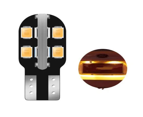 12V T10 LED car license plate light bulb in white colour with wedge base