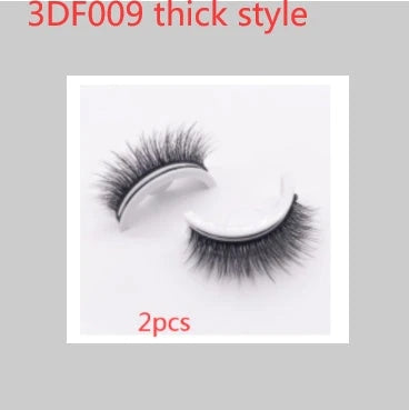 Captivating 3D layered mink-like false eyelashes for bold, voluminous eye makeup looks