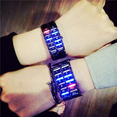 Stylish digital LED bracelet watch with sleek design and eco-friendly materials, perfect for active Kiwis