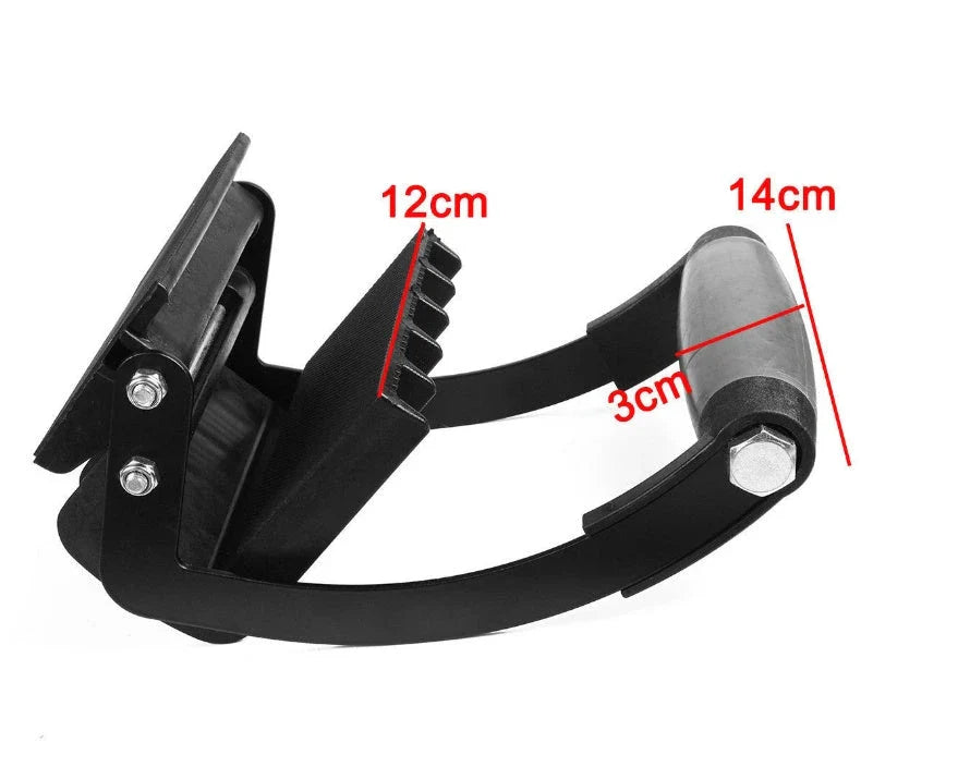 Metal and wood panel handle with quick clip for easy panel transport