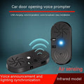 Black ABS car door reminder with infrared sensor for vehicle door opening detection alarm