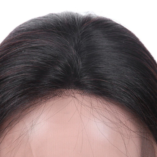 13x4 lace front human hair bob wig in bob cut style with natural hairline appearance