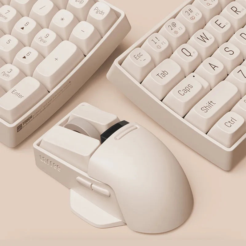 Xiaoqiao Tofu colour wireless mouse with seven buttons and USB-C charging port