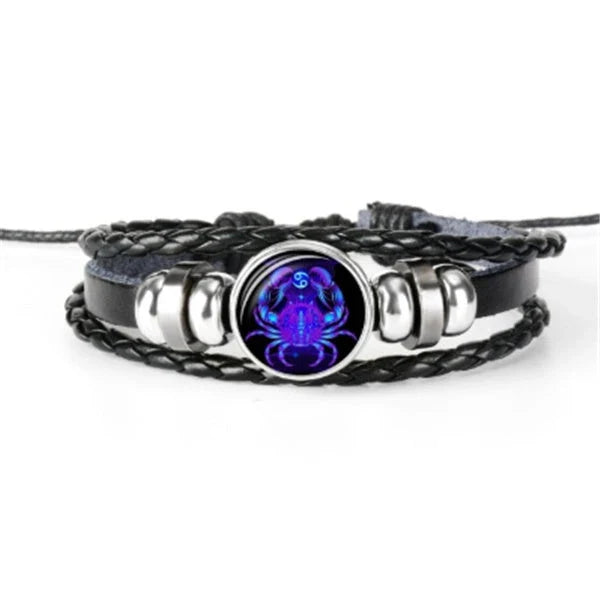 Zodiac Constellation Bracelet with Adjustable Fit and Vibrant Color Options for Men, Women, and Kids