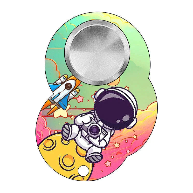 Original Puzzle Gyro Fidget Spinner Keychain for stress relief and focus improvement