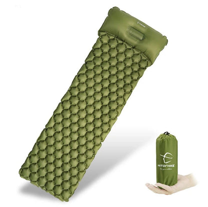 Outdoor Camping Inflatable Honeycomb Mattress in various colors for comfortable sleep