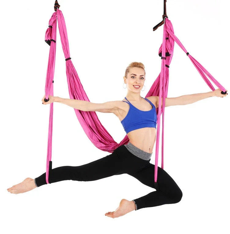 Anti Gravity Yoga Hammock in various colours for aerial fitness and relaxation