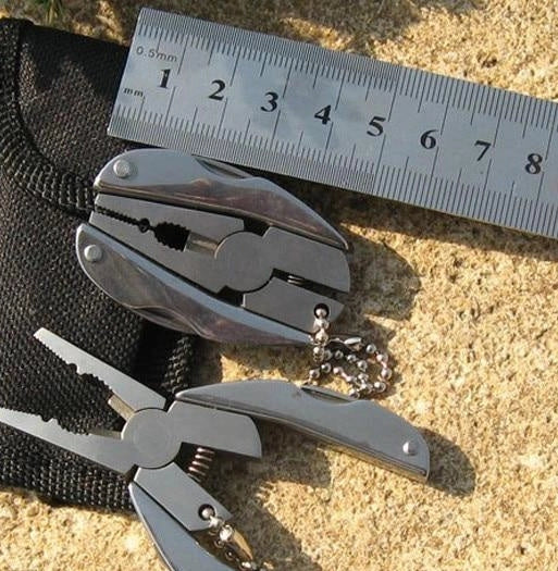 Compact 2cr13 steel mini multi-tool pliers with folding design for easy storage