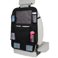Car seat back storage bag 65x45cm 600D Oxford cloth mesh PVC hanging on seat back with compartments visible