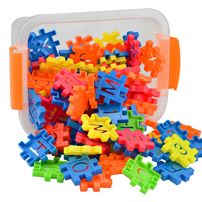 110-piece Lepin compatible PP plastic building blocks set in multiple random colours for children aged 7-14, large 2-3 cm particles