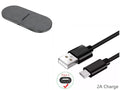 Black Android Type-C fast charging data cable with 1.5 metre length