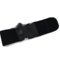 Black neoprene elastic belt with invisible pocket, 96cm x 15cm, on waist for outdoor sports