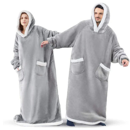 Winter TV Hoodie Blanket in various colours, showcasing oversized design and pockets