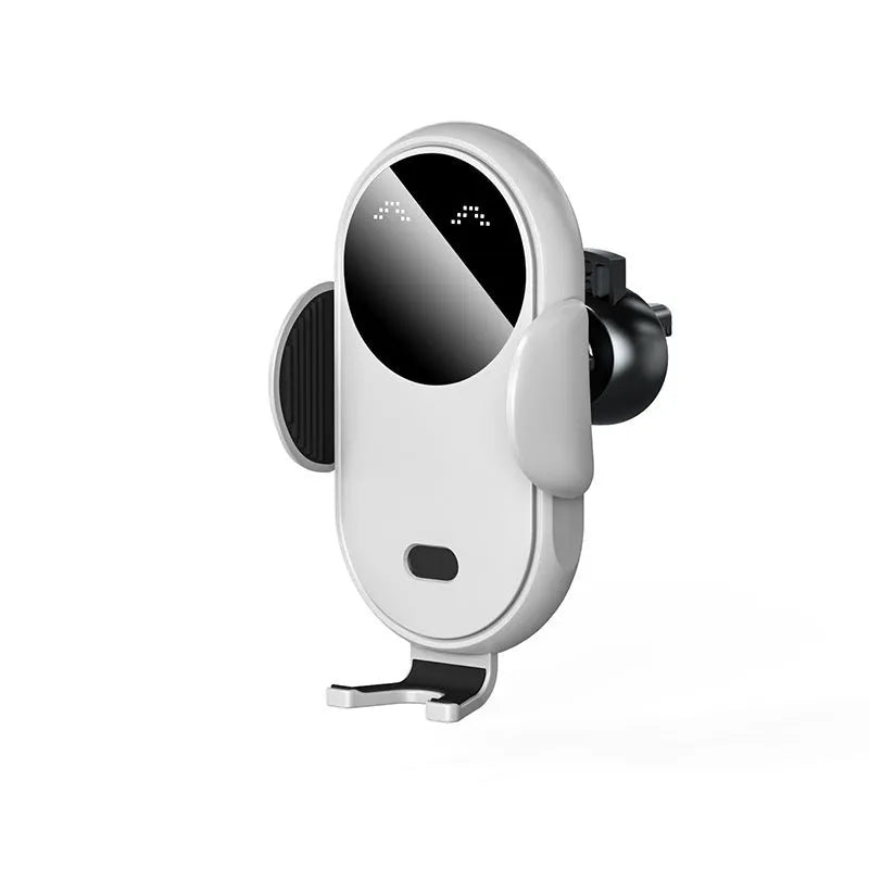 Intelligent infrared sensor car wireless charger with TypeC interface, black and white options