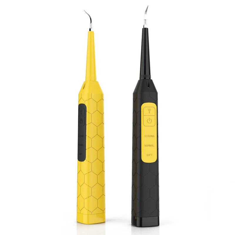 High-frequency vibration tooth cleaner with stainless steel head and USB charging