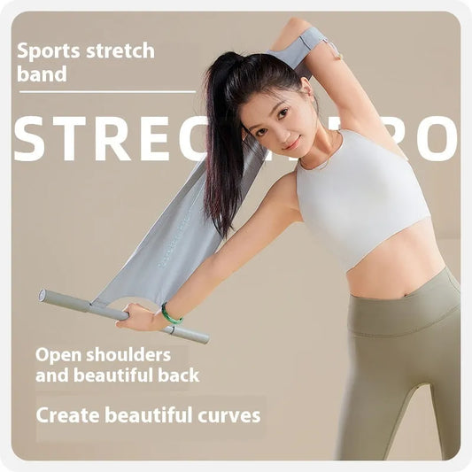 Yoga multi-function stretching tool for shoulder back hip stretching in grey colour