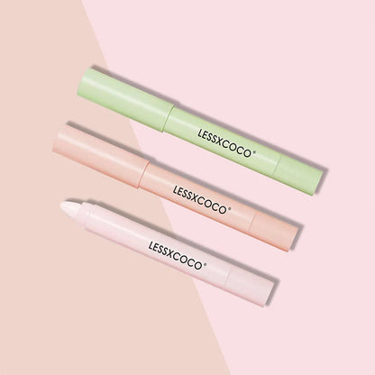 Romantic fragrance solid aromatherapy lip pencil set for ladies, available in orange, pink, green, and yellow