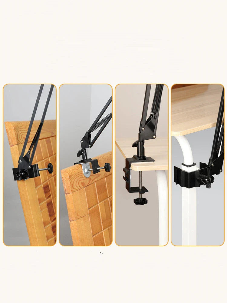 Multifunctional flat home desktop mobile phone holder with 360-degree rotation