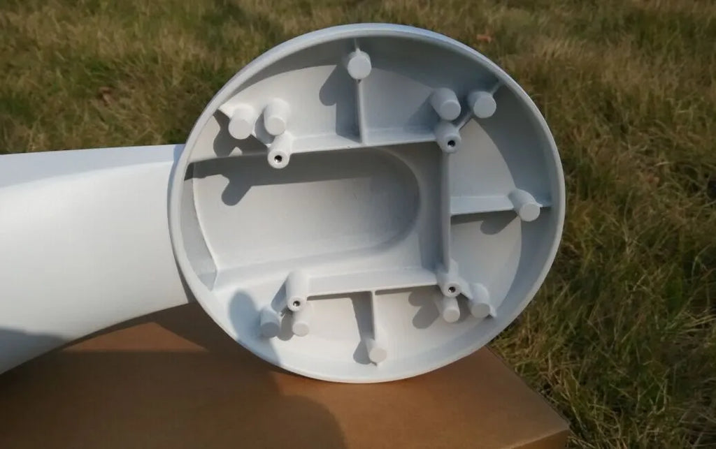 White aluminium alloy ABS dome camera wall mount bracket measuring 160x120x74mm