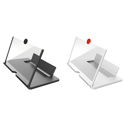 12-inch foldable mobile phone screen magnifier with 3-4x magnification in black colour