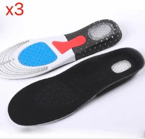 Thickened sports insole with honeycomb design for shock absorption and pain relief