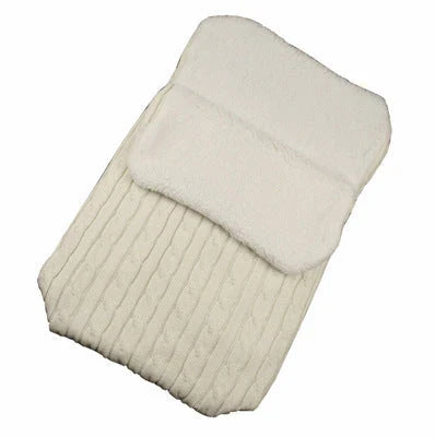 Cozy winter baby stroller sleeping bag with soft, plush lamb cashmere lining and premium cotton wool filling for superior insulation