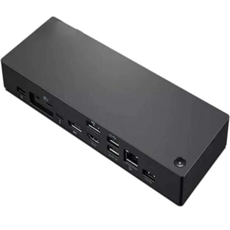 12-port Type-C docking station with 4K display support and external power adapter, 81.5cm cable, black