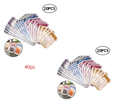 Reusable waterproof snack storage bag with zipper, 1L capacity