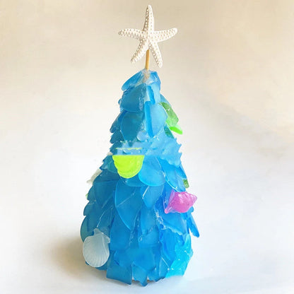 Unique blue PVC Christmas tree decoration for holiday DIY projects