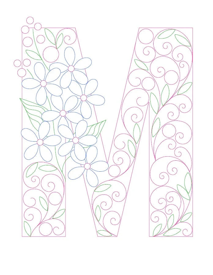 Paper Filigree Painting Kit - Letters for creative art projects