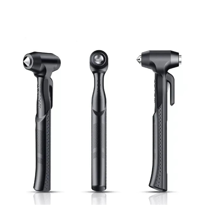 ABS high carbon steel window breaker safety hammer for vehicle emergency escape in black colour