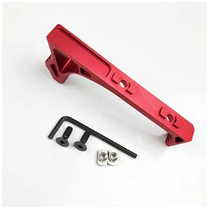 Metal hand stop firearm accessory for KEY-MOD and M-LOK rail systems