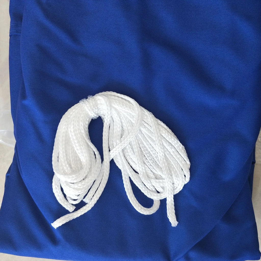 Blue 3x4 metre curved square shade sail providing outdoor UV protection