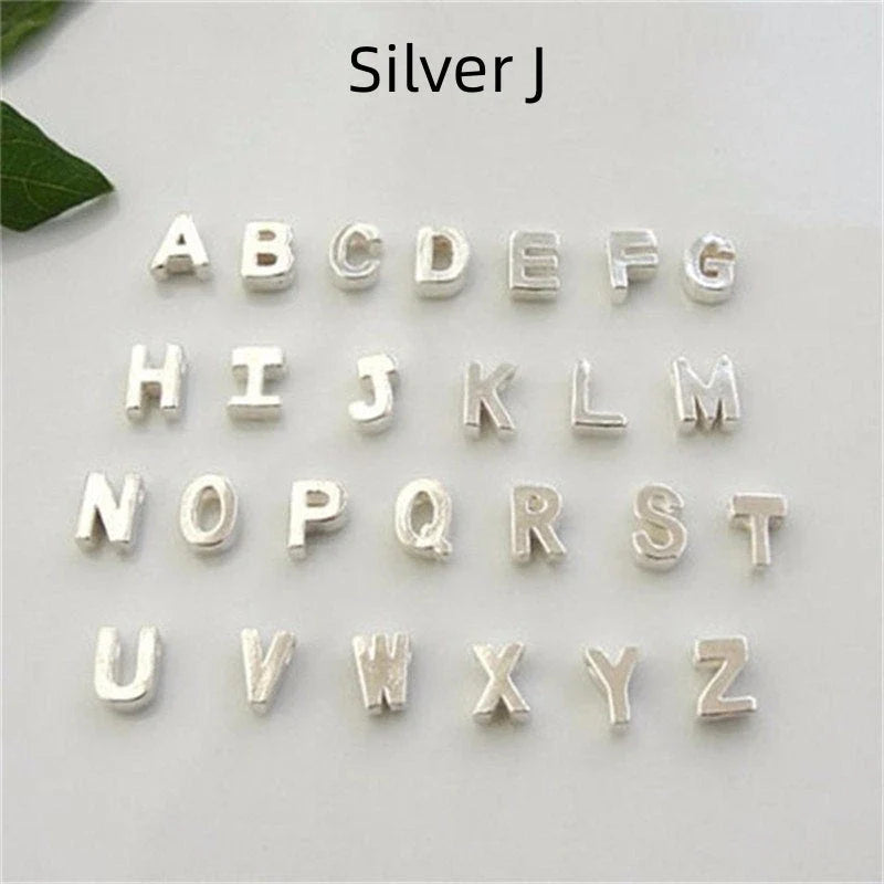 Peach Heart Shaped Letter Necklace in gold and silver finishes with alloy pendant