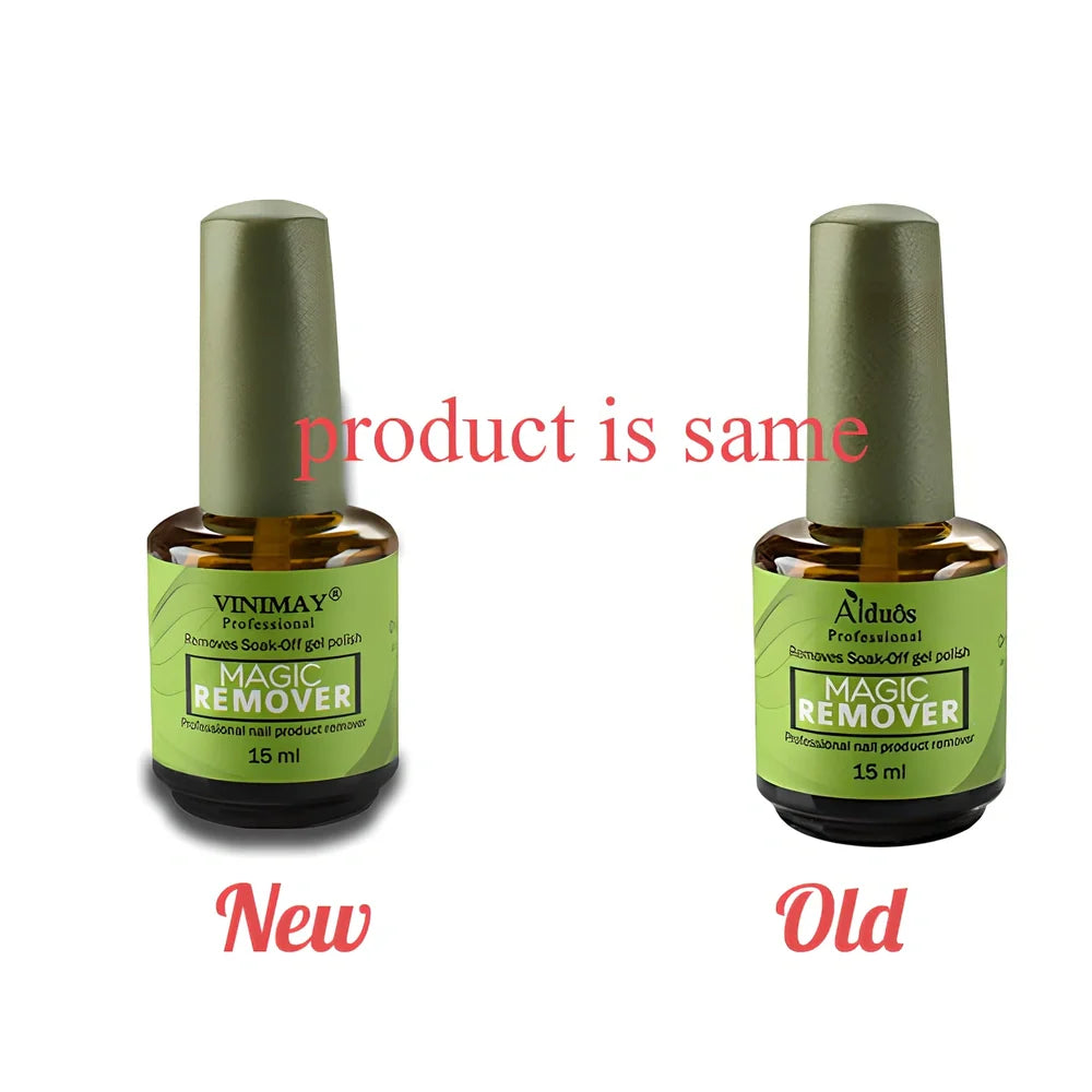 Burst Magic 15ml nail polish remover bottle, 5x3x3cm, for fast 1-2 minute gel soak-off and degreasing