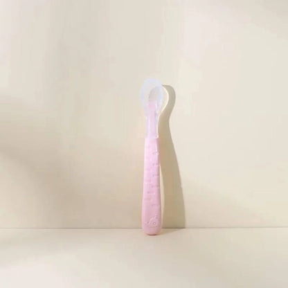 Baby Fruit Double-headed Mud Scraping Spoon in stainless steel with colorful options