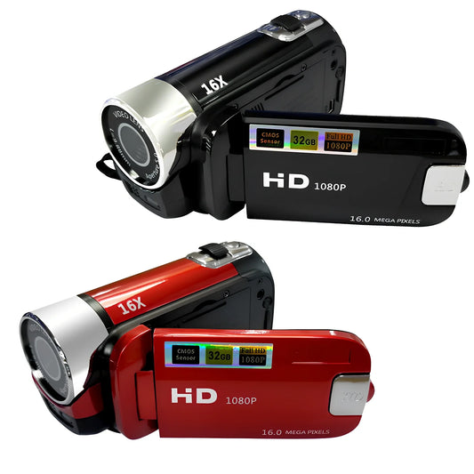 16 million pixel HD digital camera with 2.7-inch LCD screen showing image preview