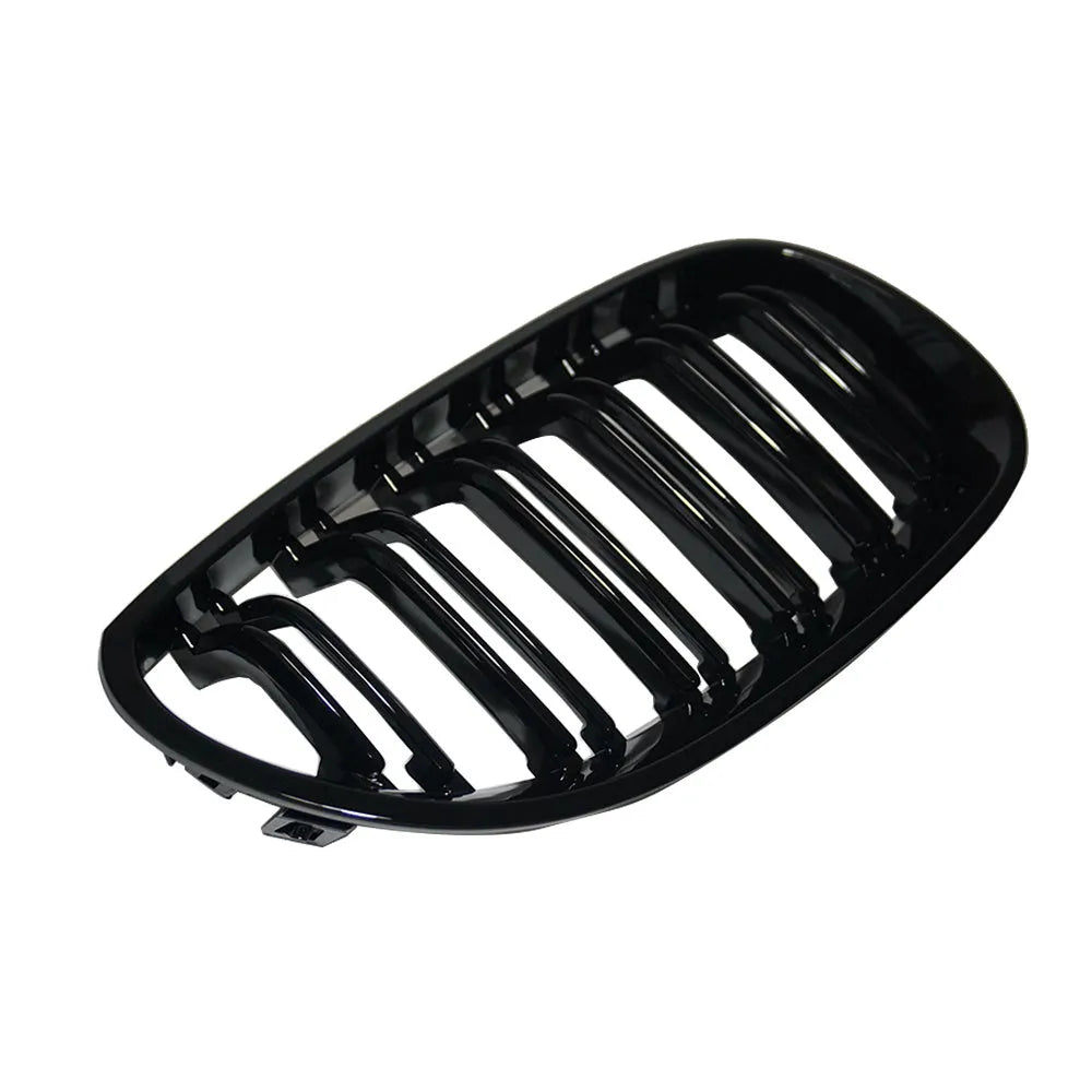 BMW 5-Series E60 carbon fiber style grille replacement with ABS construction