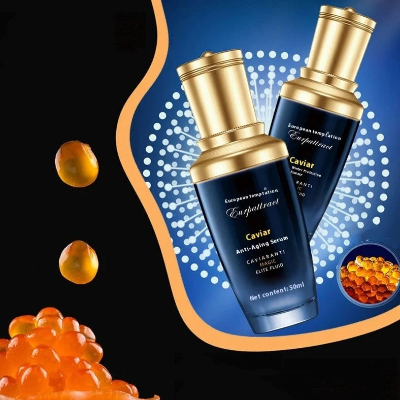 50ml Caviar Aged Face Cream jar with European roe caviar frozen age essence for multi-action skincare