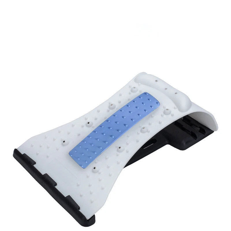 Arc-shaped acupuncture and magnetic therapy cervical spine stretcher for back and neck pain relief
