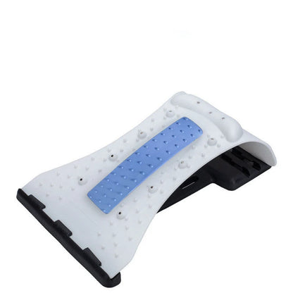 Arc-shaped acupuncture and magnetic therapy cervical spine stretcher for back and neck pain relief