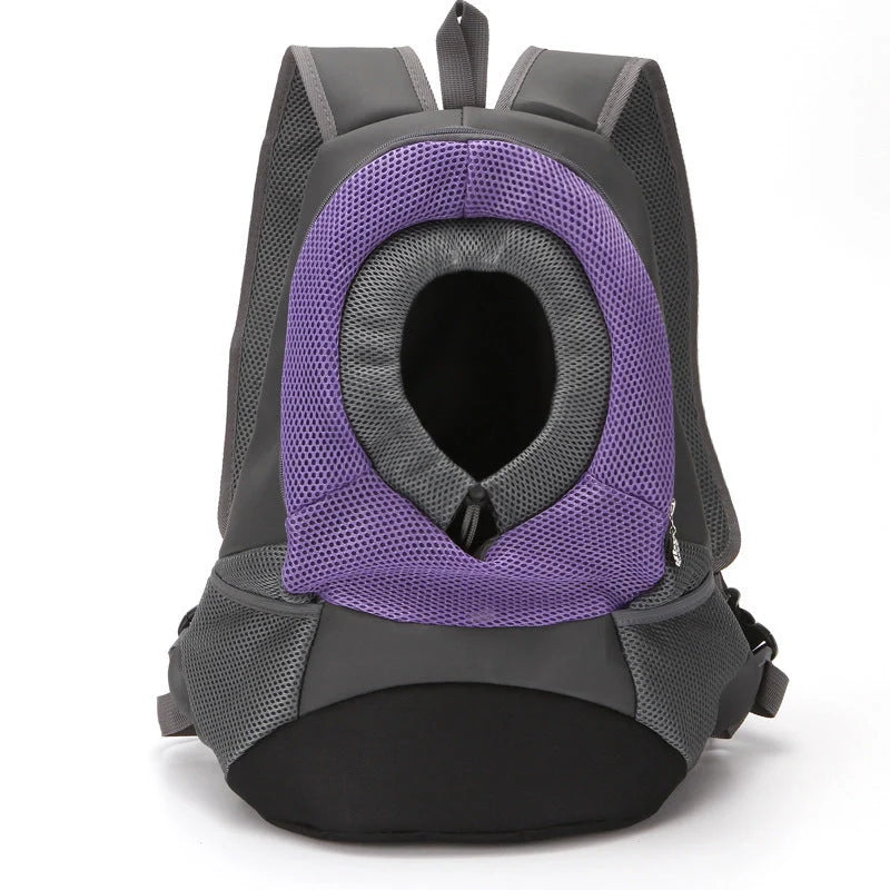 Multi-colour backpack pet bag with breathable mesh for small dogs and cats