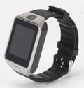 DZ09 smart watch Bluetooth child phone watch with 1.56 inch TFT screen GSM calling stainless steel finish black colour