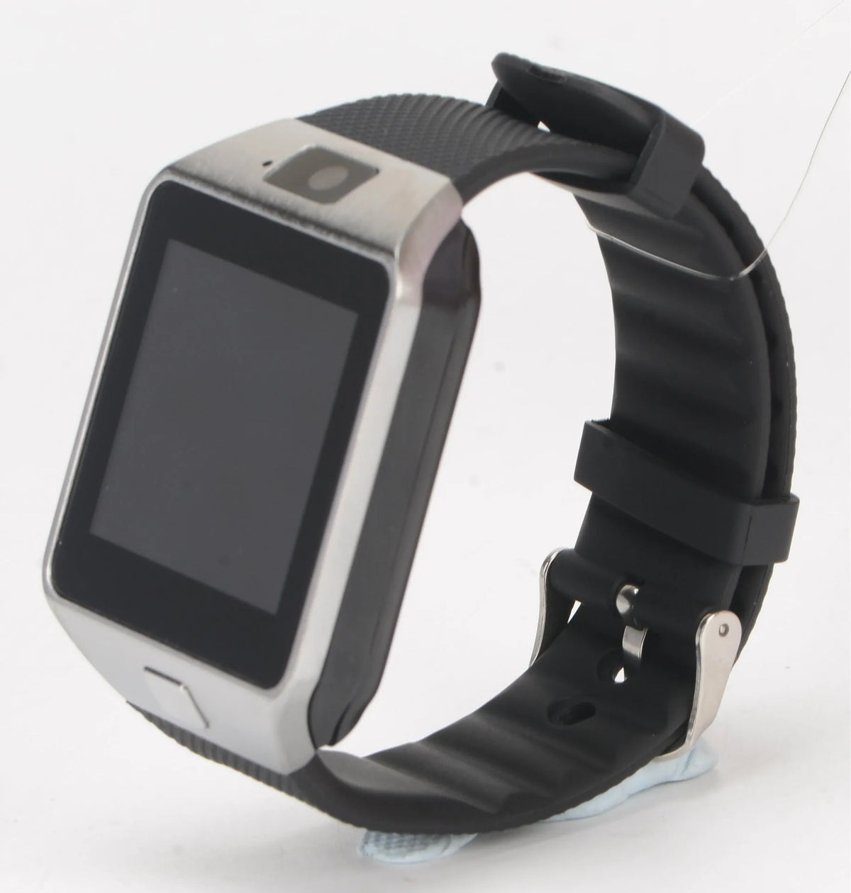DZ09 smart watch Bluetooth child phone watch with 1.56 inch TFT screen GSM calling stainless steel finish black colour