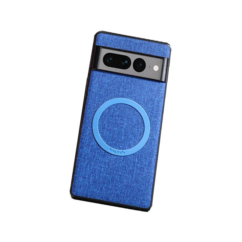 PC magnetic phone case for Google Pixel series in five colours: black, blue, pink, gray, red