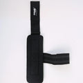 Booster stripe wrist protector gym grip aid in black and blue for fitness and outdoor sports